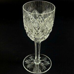 Vintage - Wine Goblet Florence (Pineapple Cut) by St Louis - 6 3/8" Tall